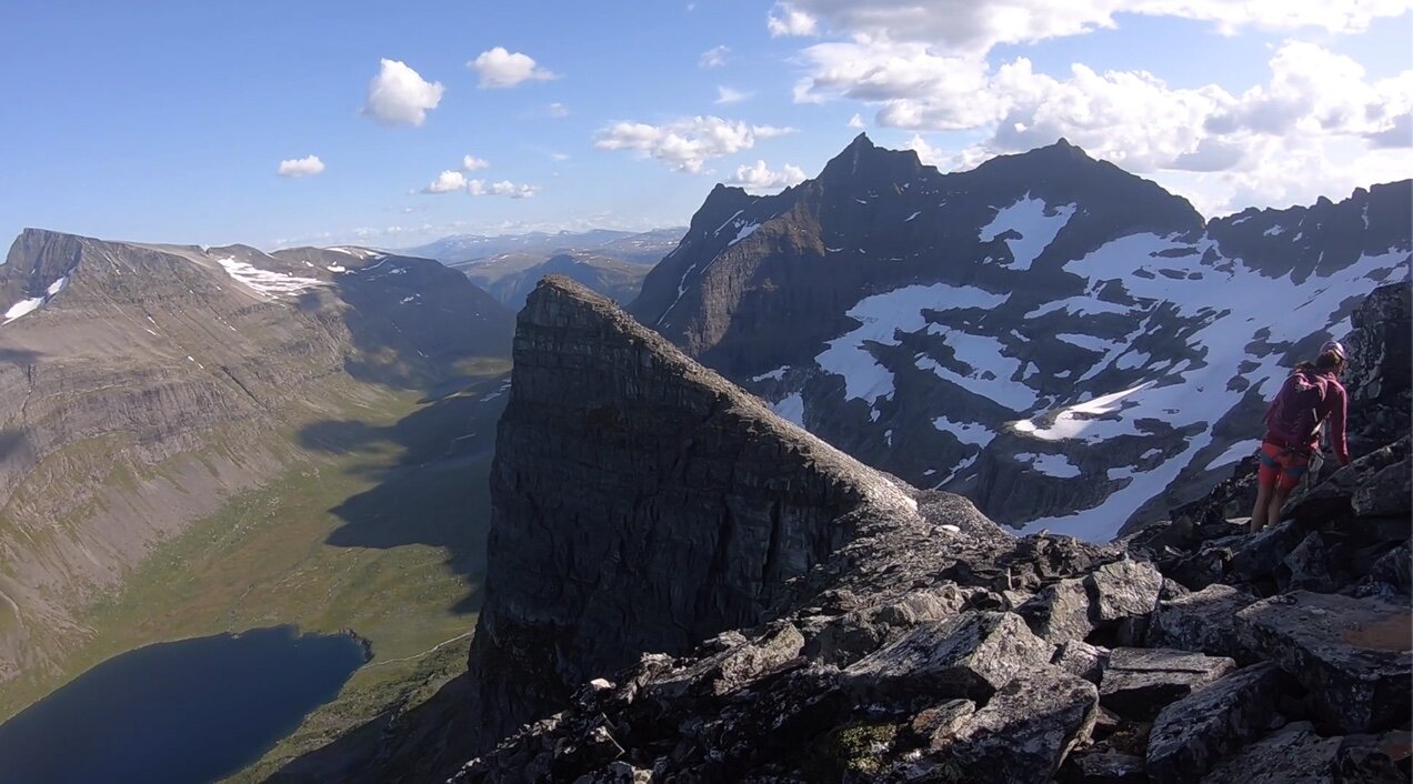 Tur på fjelltopp