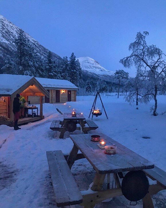 Bålkveld ved Camp Dronningkrona